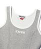 Yuhee Ringer Flare Mini Dress Melange Gray