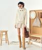 Pelimela Fastener Point Hoodie Knit (Ivory)