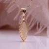 Horse Eye Artificial Zircon Rose Gold Color Italian Craft Retro Style Necklace