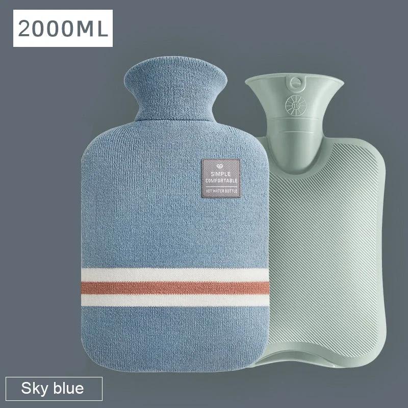 1000/2000Ml Hot Water Bottles Bag Water-filling Hot-water Bag for Female Warm Belly Hands and Feet Keep Hand Warmer Hot WaterBag
