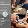 1Pcs Multi Function Tool Food Scissor Stainless Steel Cooking Accessories Kitchen Scissors For Chicken Vegetables Barbecue Meat