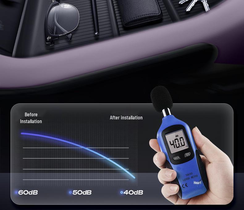 Dark Blue L06 Center Console Storage Box - Car Interior Armrest Modification Accessory