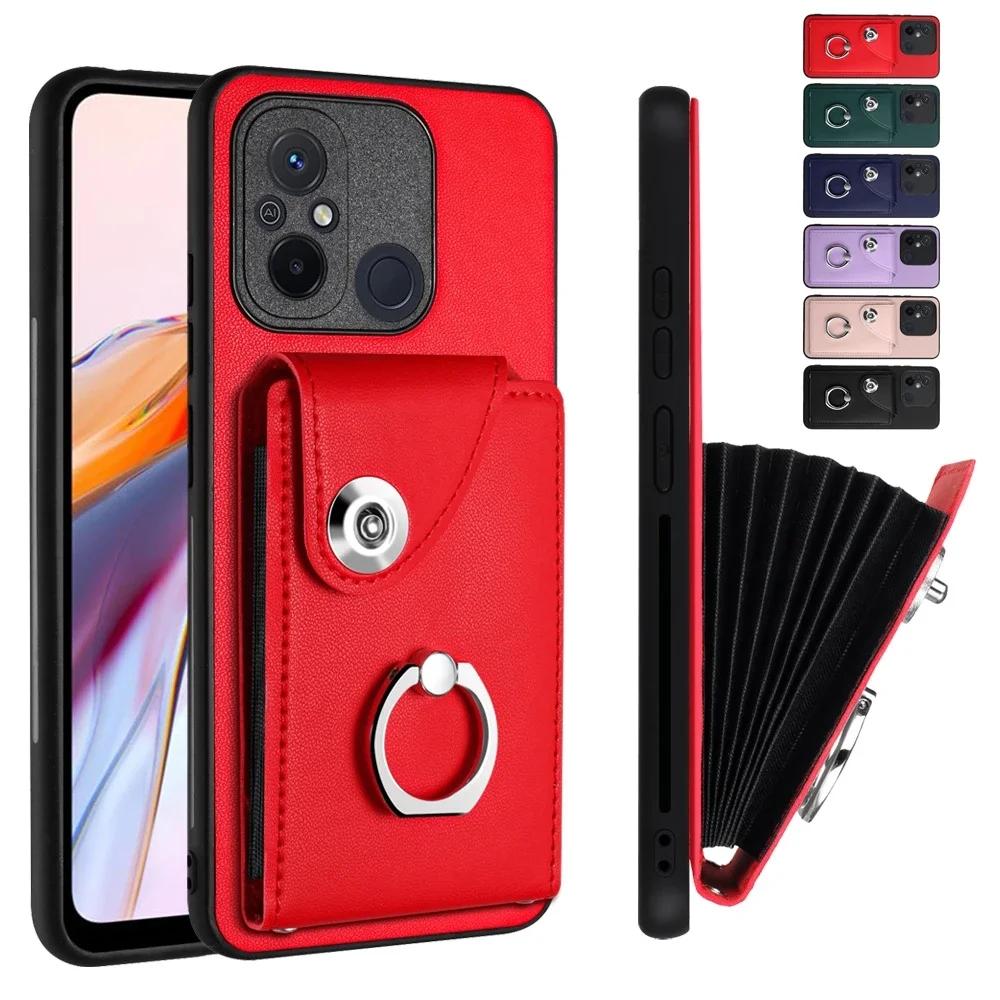 Wallet PU Leather Case For Redmi Note 13 Pro Plus 12 Turbo 12S 13C 12C 10C Xiaomi Poco C65 F6 F5 X6 X5 Cards Solts Cover Coque