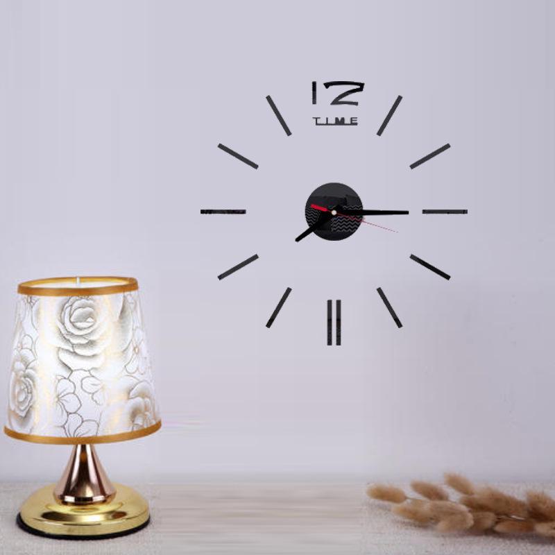 3D Creative Acrylic DIY Wall Clock for Living Room