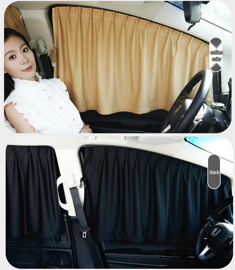 Car Window Sunshade Curtains - Clip-on Baby Privacy & Insulation for Summer.