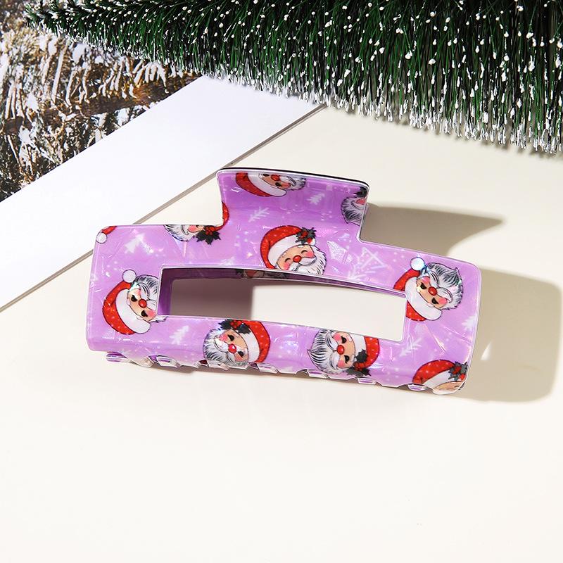 Shining Girl Christmas Floral Claw Clip - High-End Holiday Hair Accessory