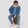 GAP Unisex Logo Faux Sherpa Lined Denim Jacket