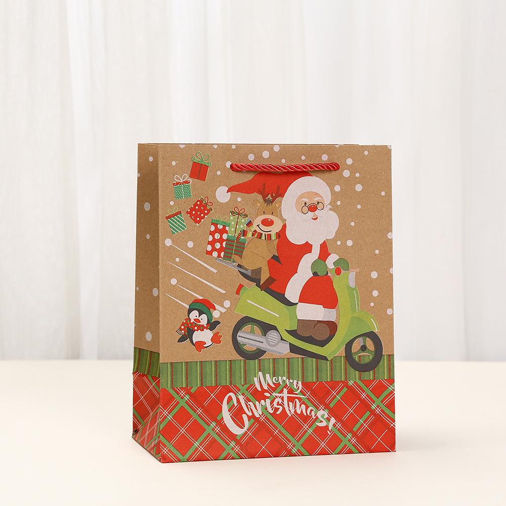 StoBag christmas kraft paper bags for sweets gift wrapping bags reusable tote luxury designer bags santa holiday candy treat