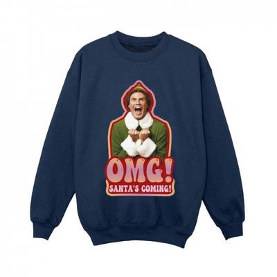 Jungen-Sweatshirt „Santa's Coming“.