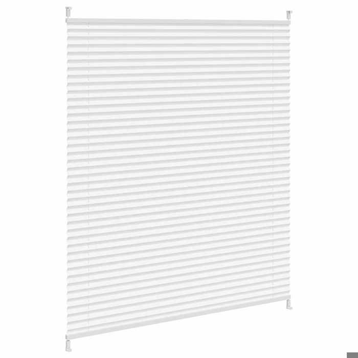 Store plissé - Moderne - 100 x 100 cm - Blanc - Montage sans perçage