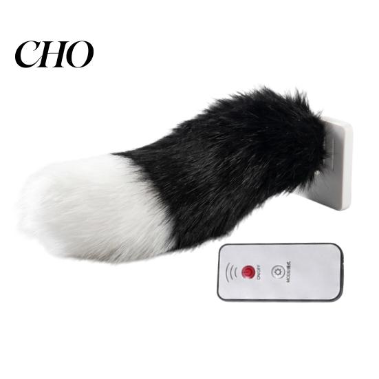 Ornament Electric Mișcător pentru Coada Mașinii, Animal Pufos cu Telecomandă, Decor Atrăgător, Blană Mișcătoare Activată de Sunet, Portbagaj Cosplay Anime