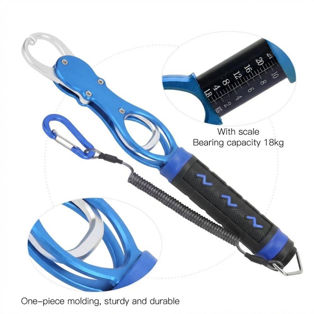 Aluminum Alloy Fish Controller Non-Slip Handle Fish Scale Portable Fish Grabber Outdoor Adventures