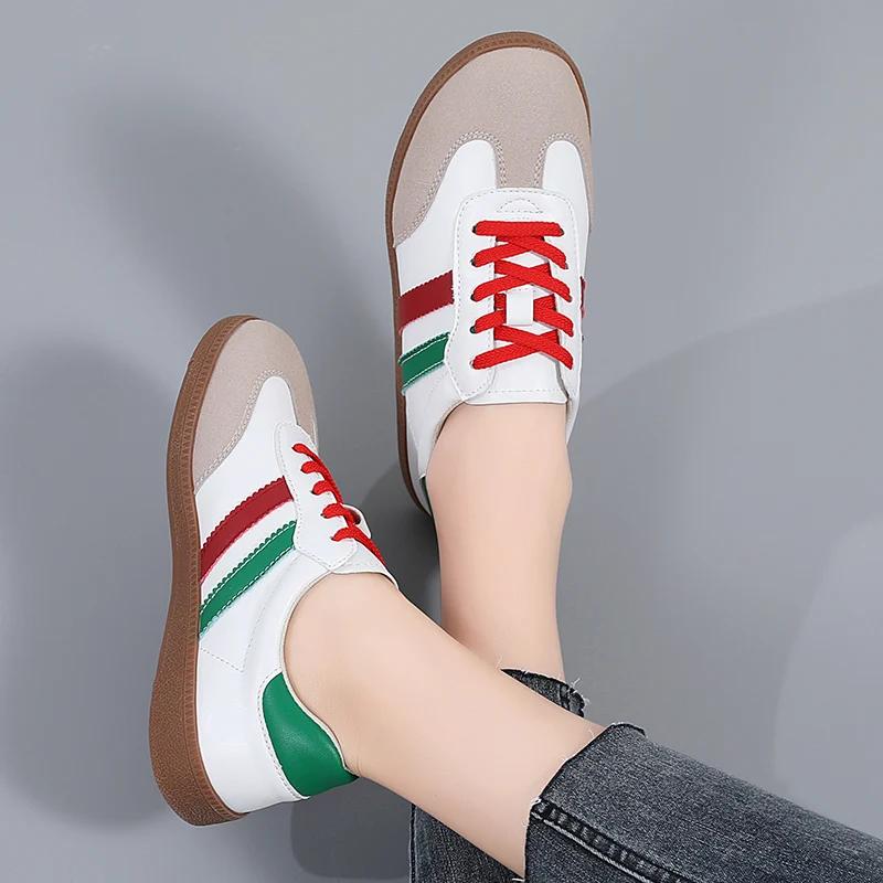 Fashion Shoes Women Sneakers Spring Trend Casual Flats Female New Fashion Comfort White Vulcanized Platform Shoes for Women
