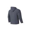 Li Ning Training Series Full Zip Hooded Fleece Sports Jacket Men Jackets Navy-Blue AFDQ703-5