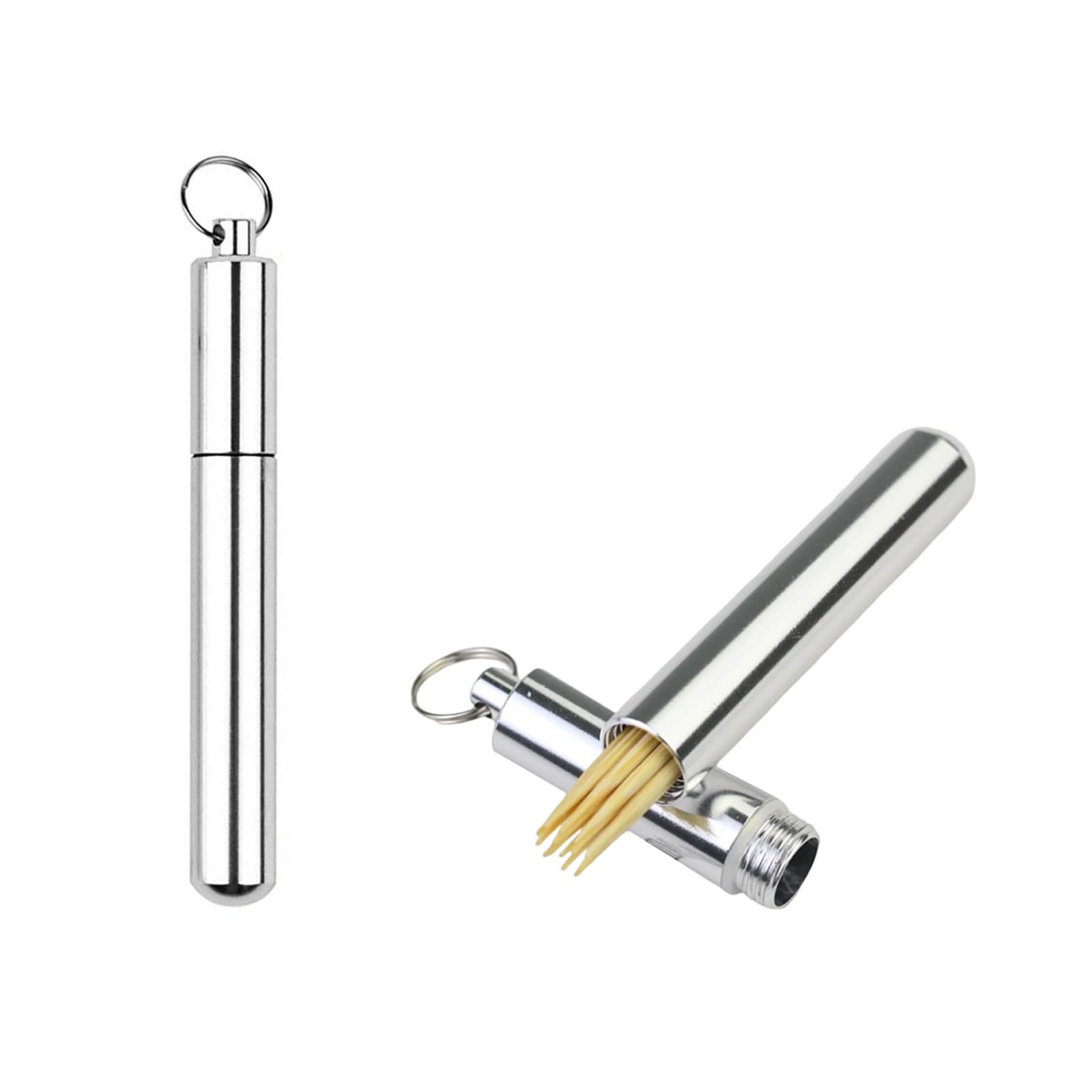 

CHENLONB Toothpick Toothpick Set of Moisture and Pressure Small Item Cotton Swab Toothpick Holder Holder, Case, 2, Lightweight, Convenient,