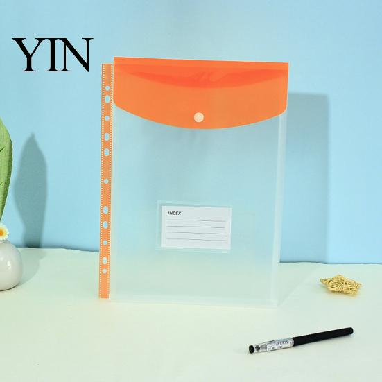 11 Hole Binder Pockets for A4 Binders, Plastic Expanding File Folders with Snap Closure & Transparent Label Slot, Durable Document Organizer Project