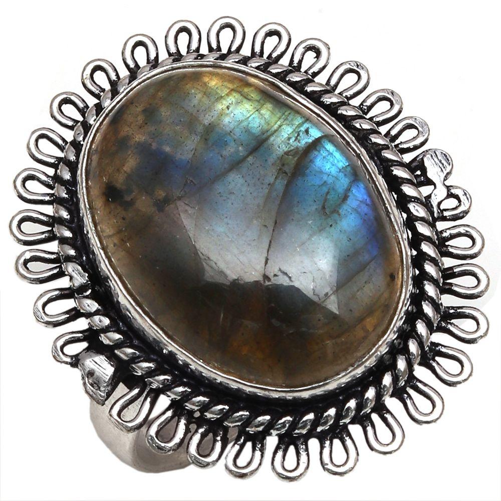 Labradorite Gemstone Handmade Silver Jewelry  "8"