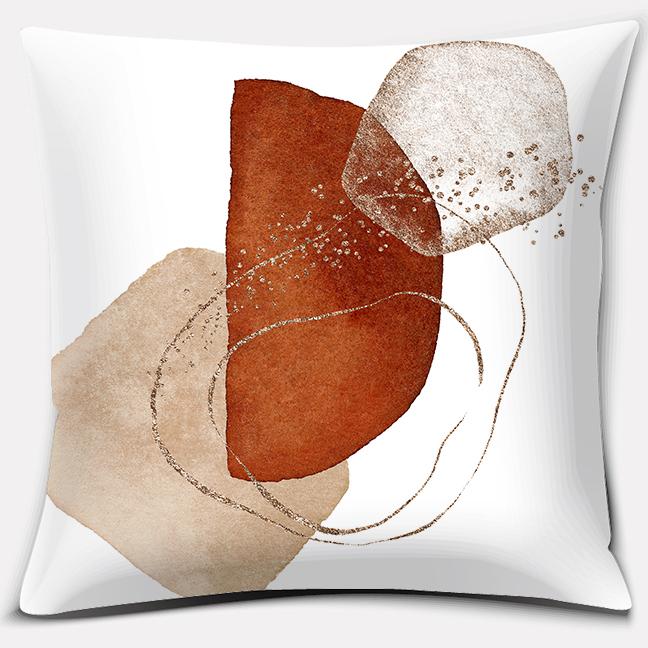 Warm Color Block Serie Dekokissen Geschenk Home Office Dekoration Dekokissen Schlafzimmer Sofa Auto Kissenbezug