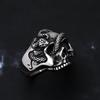 European and American Hiphop Hip-hop Snake Skull Ring Halloween Dark Trend People