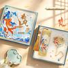 Chinese Style Koi Fish Metal Bookmark Gift Set - High-End Graduation Souvenir for Primary School Students