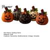 Window Sill Thanksgiving Decorations Fall Quilting Fabric for Patchwork Pumpkins, Square Autumn Precut Quilted Fabric, Vintage Polka Farmhouse