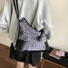 Vintage Leopard Tote Bag For Women Luxury Design Large Capacity Crossbody Bags Casual Fashion Splicing Backpacks