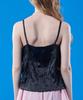 KOLEAT Chiffon Cooling Inner V-Neck Marmont Bustier Strappy Top [Black]