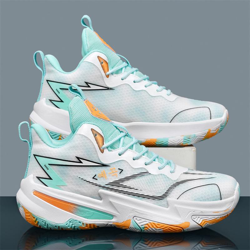 Spring High-Quality Basketball Shoes Professional Actual Basketball Shoes Cushioning Youth Men'S And Women'S Non-Slip And Wear-Resistant Sports Shoes