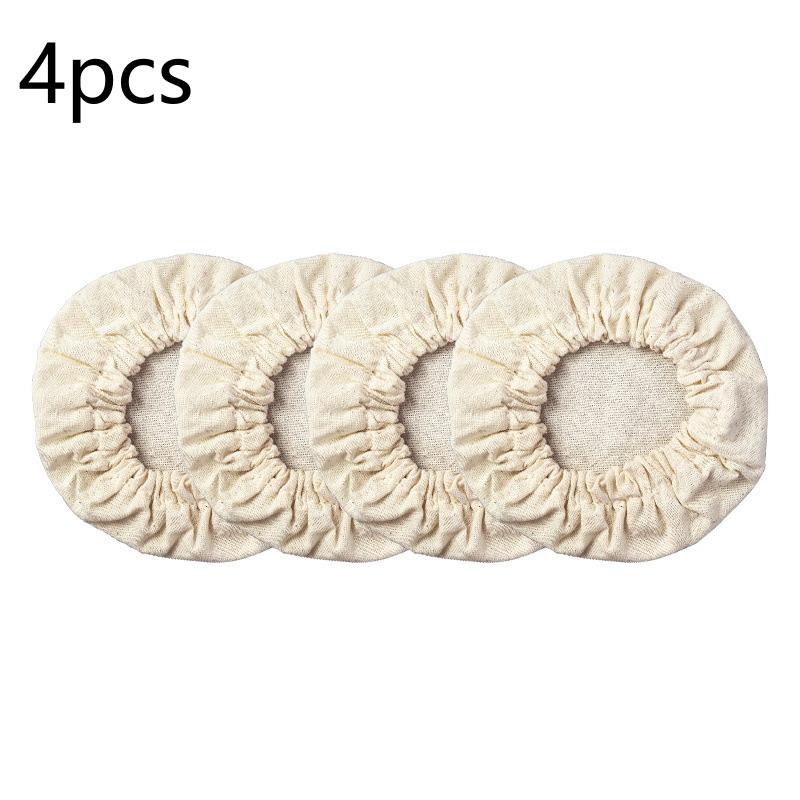 4/8Pcs Reusable Cotton Sourdough Jar Covers With Breathable Fabric Perfect For Home Baking Bread Fermentation