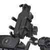 Motorcycle Bicycle Handlebar Phone Bracket QC3.0 USB Charging Mount Stand Holder