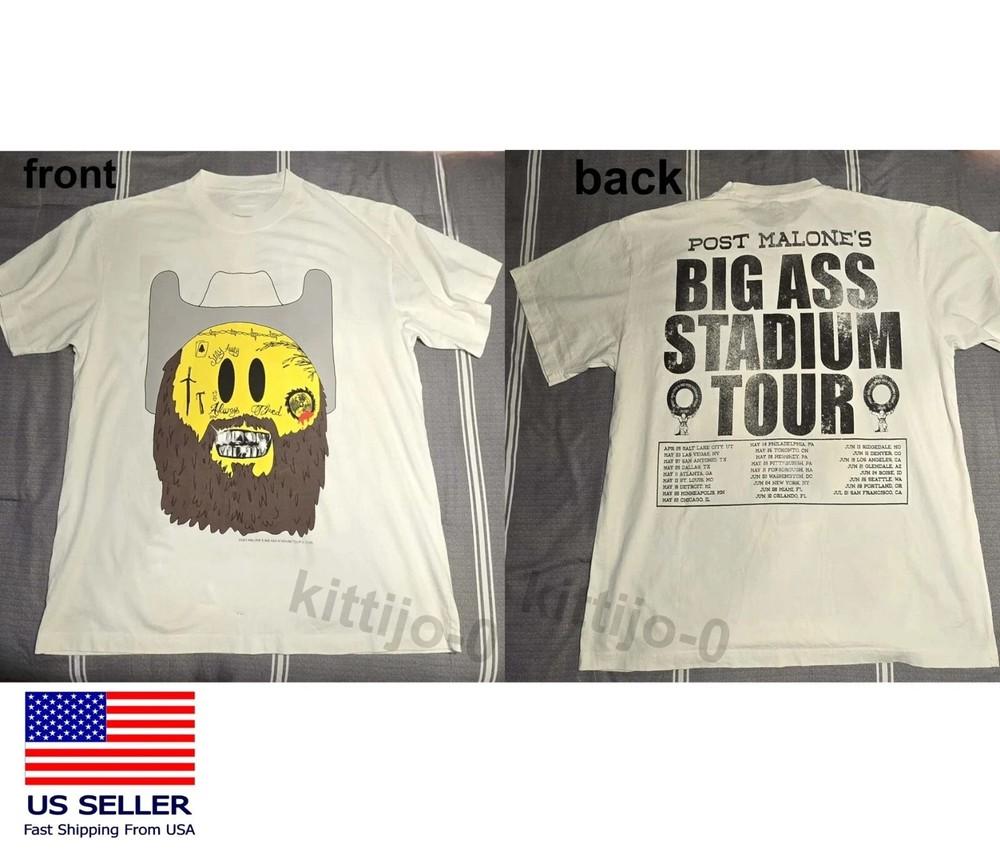 NEW Post Malone Jelly Roll Tour Merch Big Ass Stadium Tour 2025 Reprint T-Shirt Unisex T-Shirt