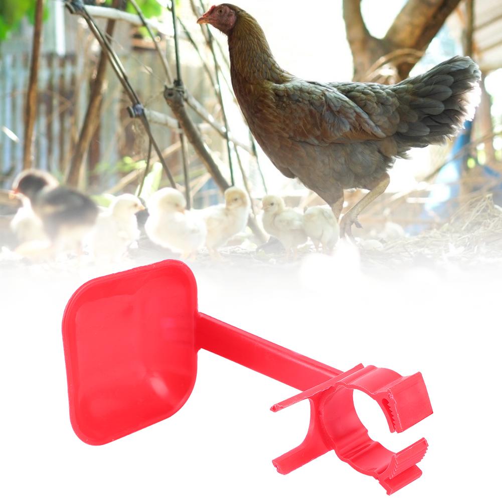 20Pcs Chicken Nipple Drinker Cups Waterer Hanging Cup Drinking Water Tool Farm Supplies