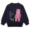 Boys' Fleece Sweater for Autumn and Winter, Thickened Round-Neck Knitwear for Children, Baby Base Shirt, Children's Clothing, Girls' Knitwear