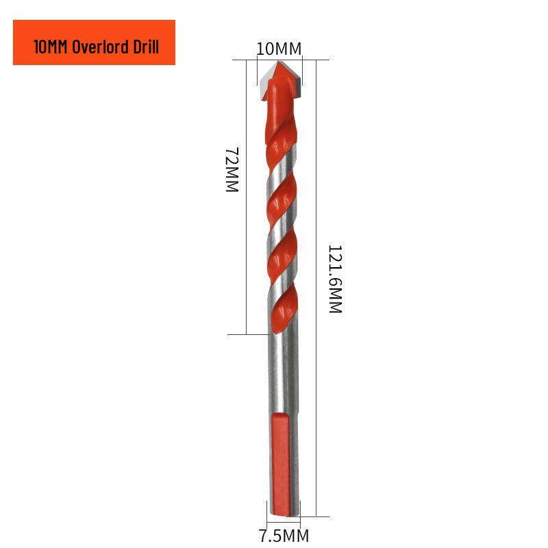 Home Improvement Ceramic Drill Bit with Triangular Handle - Suitable for Glass, Iron, Wall, and Metal Drilling