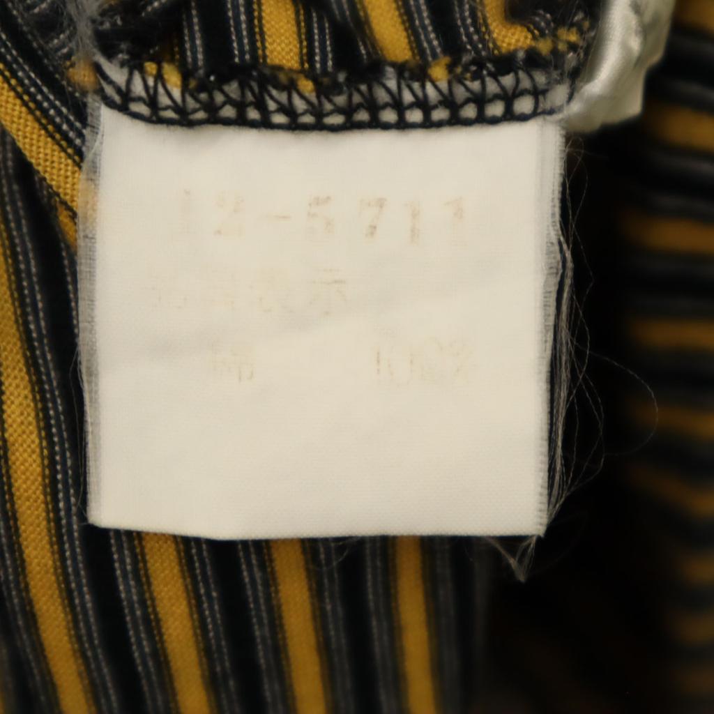 PIA SPORTS Border Pattern Short Sleeve Polo Shirt 4 Yellow Men's Used