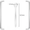 3Pcs Stainless Steel Tongue Scraper Professional Tongue Brush Cleaner For Removing Tongue Coating Oral Care Tool