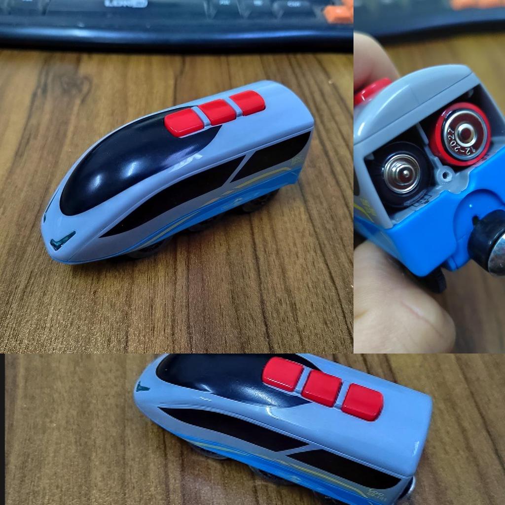 Magnetic Electric Train Engine Toy for Kids - Compatible with All Wooden Tracks