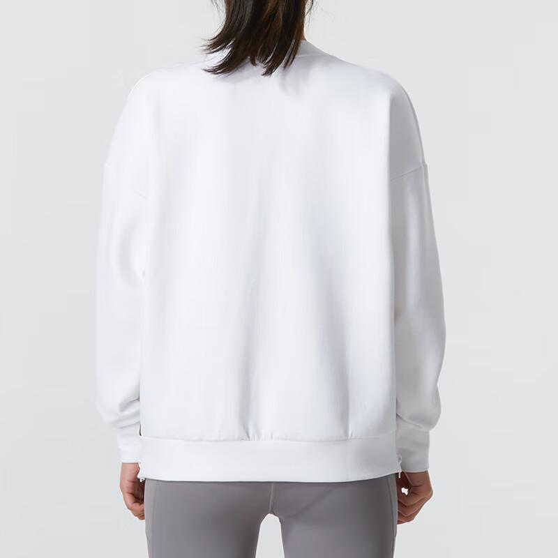 Under Armour Letter Print Training Comfortable Loose Long Sleeve Sweatshirt Women sweatshirt White 1374465-100