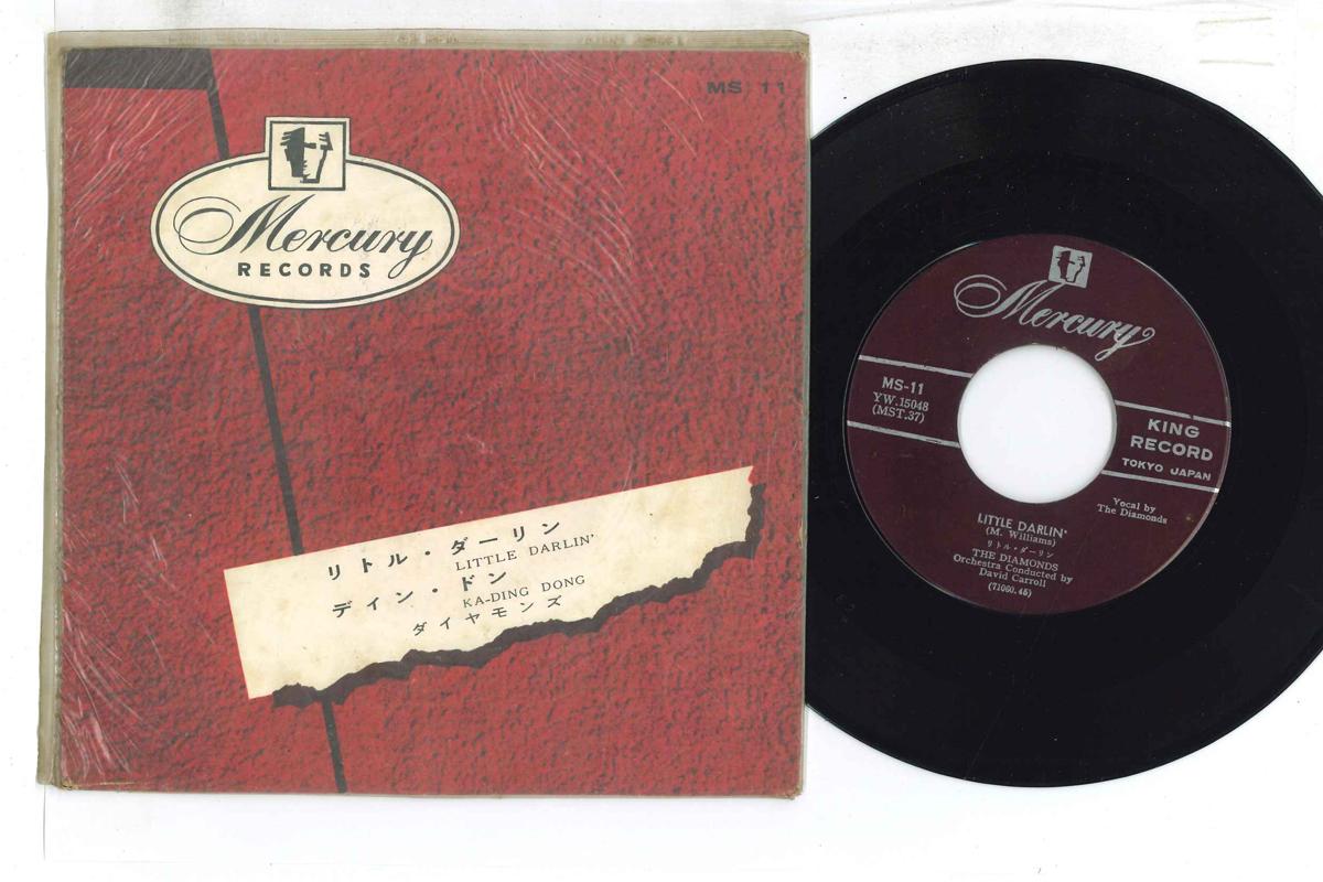 

7inch Record DIAMONDS - Little Darlin / Ka-Ding Dong MS11 Mercury - Japan Pop Used