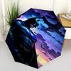 1pc Batman Night Automatic Folding Umbrella - Compact 8-Rib Design, Durable Plastic & Iron1150L