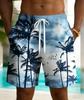 Sommer Herren 3D Gedruckte Strandhose Mode Vielseitig Trend Atmungsaktiv Lässig Urlaubsstil
