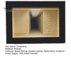 Double-layer Mirror Frame Wooden Backrooms Style Night Light, Infinite Effect Tabletop Lamp, Matte Black Solid Wood Photo Box Dustproof Ambient Light