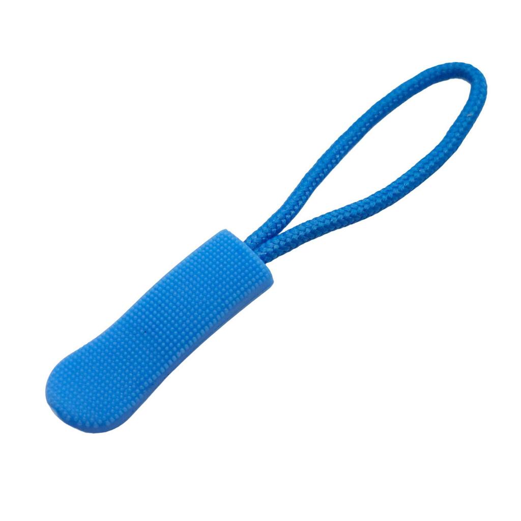 Colored PVC Zipper Pull Rope with Removable Drawstring and Rubber Pull Tab for Bags and Luggage