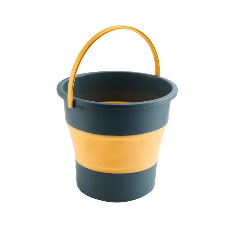 AEE4-Collapsible Bucket, Collapsible Plastic Bucket Telescopic Portable Foot Bucket, Foldable Portable Car Wash Bucket