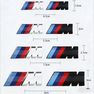 2PCS Is Suitable for Group M-mark Decorative ABS Badge Body Fender Sticker General Style Accessories.