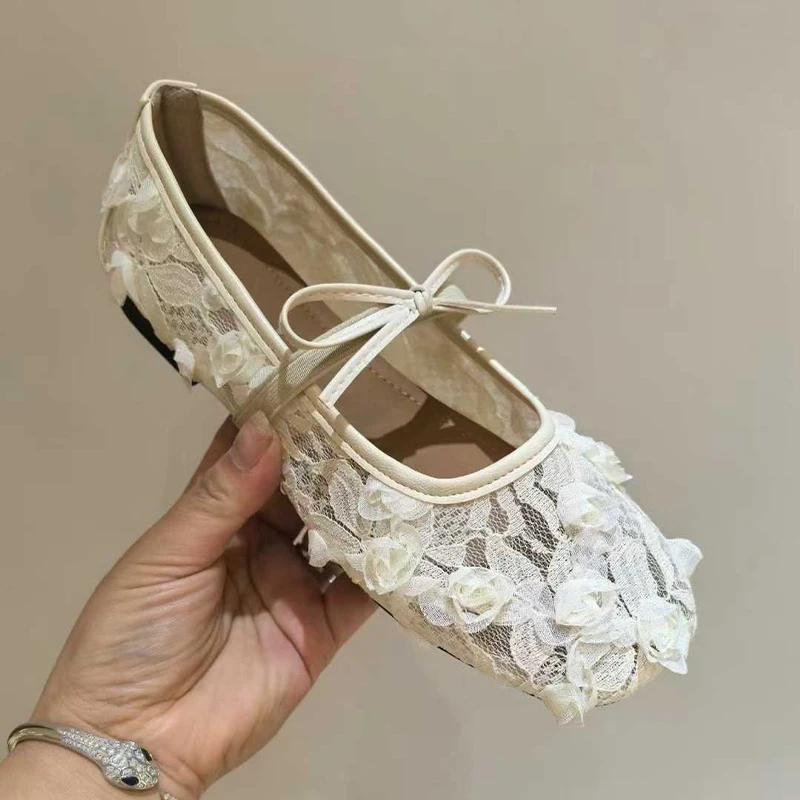 Fashion Bow Women Flats Shoes Casual New Loafers Sport Sandals Mary Jance Shoes Cozy Summer 2025 Sneakers Woman Shoes Zapatillas Mujer