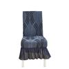 Thickened Chair Cover All-inclusive Skirt Chair Cover All-season Elastic Jacquard Stool Cover Dining Chair Cover