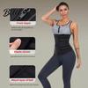 Tummy Control Shapewear Women Waist Trimmer Belt with Zipper Trainer Sweat Band Stomach Lower Back Support Wrap Enhancing Belly Fat Sauna