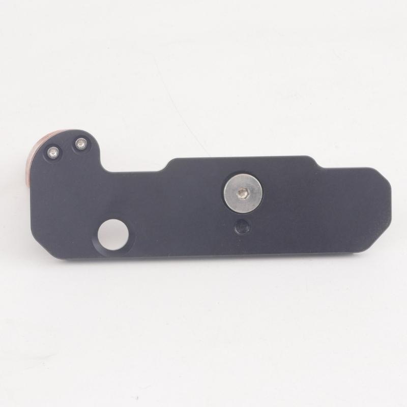 Wooden Camera Handle Wood Hand Grip for FM2 with Anodized Aluminum Base Plate and Tripod Mount Compatibility