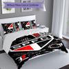 3pcs São Paulo FC Logo Pattern Bedding Set Duvet Cover Set Includes Duvet Cover &pillowcases, Perfect All Season Bedroom Decoration & Gift